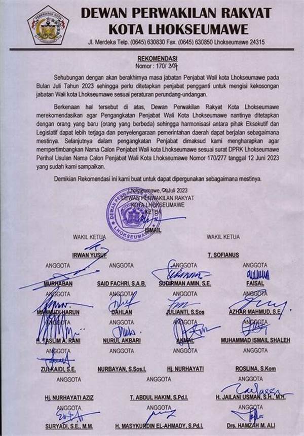 Oposisi Bersuara! Dprk Lhokseumawe Desak Plh. Wali Kota Transparan Soal Realisasi Pad Yang Seret!